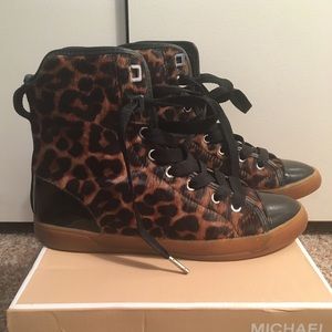 Authentic Michael Kors Leopard Sneakers